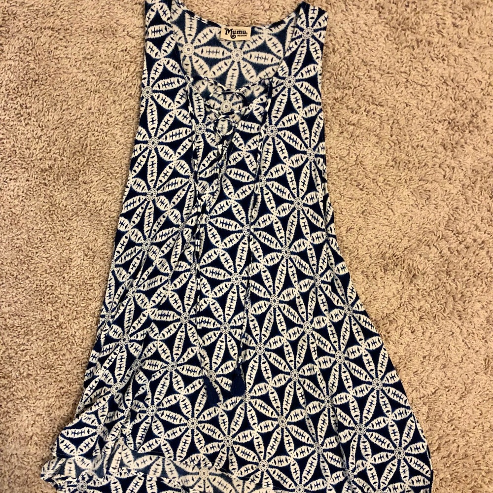 SMYMUMU Tie Front Tunic